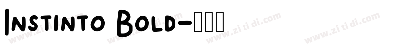 Instinto Bold字体转换